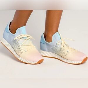 NIB Urban Sport J/Slides Women's Size: 9M Pink/Blue Stretch Knit Sneakers